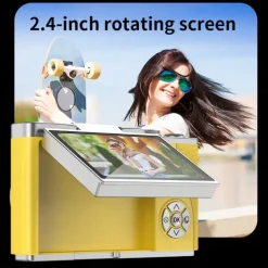 HD Digital Cameras 4K 1080p Easy to Use Rotatable 2.4 Lcd Screen CCD Camera
