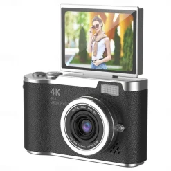 HD Digital Cameras 4K 1080p Easy to Use Rotatable 2.4 Lcd Screen CCD Camera