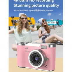 HD Digital Cameras 4K 1080p Easy to Use Rotatable 2.4 Lcd Screen CCD Camera