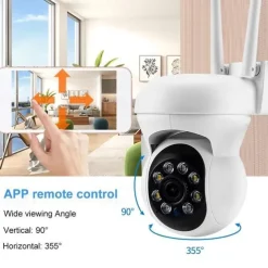 HD 1080P 5G WiFi IP Camera Wireless Speed Dome PTZ CCTV IR Outdoor NetCam Monitoring Auto Tracking Full Color Night Vision Security Camera NetCam