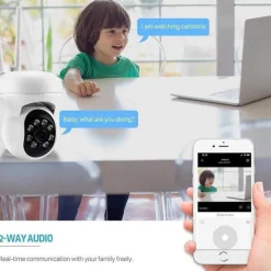 HD 1080P 5G WiFi IP Camera Wireless Speed Dome PTZ CCTV IR Outdoor NetCam Monitoring Auto Tracking Full Color Night Vision Security Camera NetCam