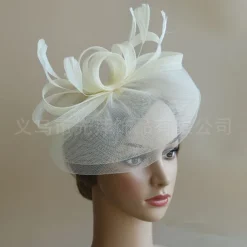 Headdress Feather Net Fedora Hat Wedding Evening Party Tea Party Horse Race Cocktail Vintage Cute With Feather Headpiece Headwear