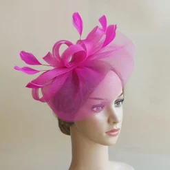Headdress Feather Net Fedora Hat Wedding Evening Party Tea Party Horse Race Cocktail Vintage Cute With Feather Headpiece Headwear