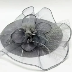 Headdress Sinamay Fedora Hat Wedding Evening Party Tea Party Horse Race Cocktail Vintage Cute With Feather Headpiece Headwear