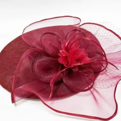 Headdress Sinamay Fedora Hat Wedding Evening Party Tea Party Horse Race Cocktail Vintage Cute With Feather Headpiece Headwear