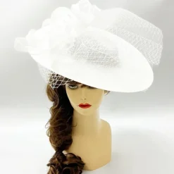 Headdress Sinamay Fedora Hat Wedding Evening Party Tea Party Horse Race Cocktail Vintage Cute With Feather Headpiece Headwear