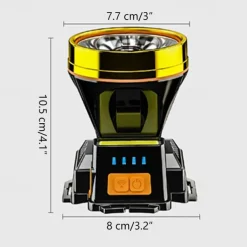 Headlamp Rechargeable LED Headlights USB for Adult Waterproof Torch Headlamp Flashlights for Outdoor Garden Mining Camping