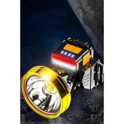 Headlamp Rechargeable LED Headlights USB for Adult Waterproof Torch Headlamp Flashlights for Outdoor Garden Mining Camping
