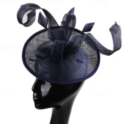 Headpiece Feathers Sinamay Wedding Evening Party Elegant Wedding With Feather Headpiece Headwear