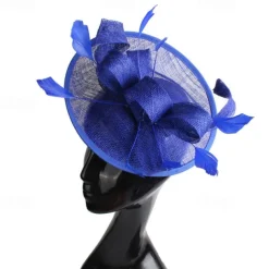 Headpiece Feathers Sinamay Wedding Evening Party Elegant Wedding With Feather Headpiece Headwear