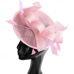 Headpiece Feathers Sinamay Wedding Evening Party Elegant Wedding With Feather Headpiece Headwear