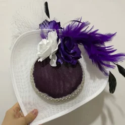 Headpiece Feathers Sinamay Wedding Evening Party Elegant Wedding With Feather Headpiece Headwear