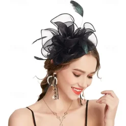 Headpiece Feathers Wedding Evening Party Elegant Wedding With Feather Headpiece Headwear