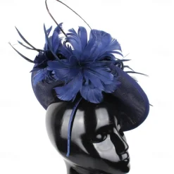 Headpiece Sinamay Wedding Evening Party Elegant Wedding With Feather Headpiece Headwear