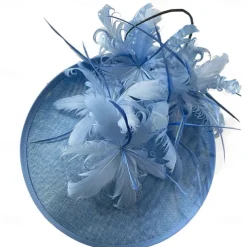 Headpiece Sinamay Wedding Evening Party Elegant Wedding With Feather Headpiece Headwear