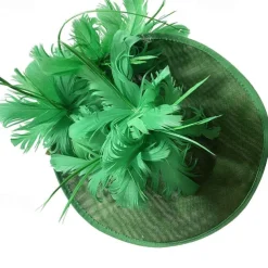 Headpiece Sinamay Wedding Evening Party Elegant Wedding With Feather Headpiece Headwear
