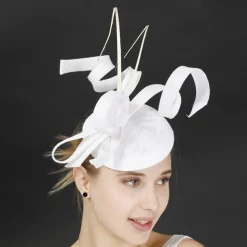 Headpiece Sinamay Wedding Evening Party Elegant Wedding With Flower Headpiece Headwear