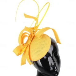 Headpiece Sinamay Wedding Evening Party Elegant Wedding With Flower Headpiece Headwear