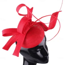 Headpiece Sinamay Wedding Evening Party Elegant Wedding With Flower Headpiece Headwear