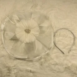 Headpiece Tulle Feathers Wedding Evening Party Elegant Wedding With Pure Color Headpiece Headwear