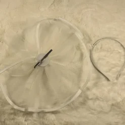 Headpiece Tulle Feathers Wedding Evening Party Elegant Wedding With Pure Color Headpiece Headwear