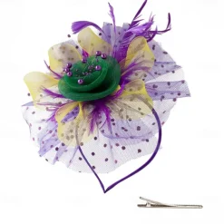 Headpiece Tulle Feathers Wedding Evening Party Elegant Wedding With Feather Headpiece Headwear