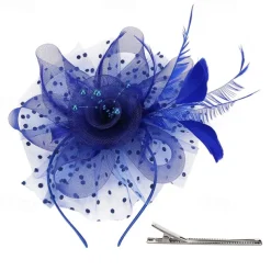 Headpiece Tulle Feathers Wedding Evening Party Elegant Wedding With Feather Headpiece Headwear