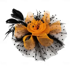 Headpiece Tulle Feathers Wedding Evening Party Elegant Wedding With Feather Headpiece Headwear