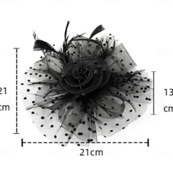 Headpiece Tulle Feathers Wedding Evening Party Elegant Wedding With Feather Headpiece Headwear