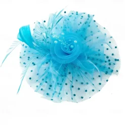 Headpiece Tulle Feathers Wedding Evening Party Elegant Wedding With Feather Headpiece Headwear