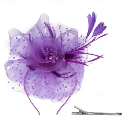 Headpiece Tulle Feathers Wedding Evening Party Elegant Wedding With Feather Headpiece Headwear