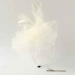 Headpiece Tulle Feathers Wedding Evening Party Elegant Wedding With Feather Headpiece Headwear