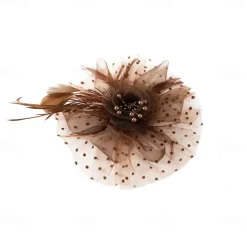 Headpiece Tulle Feathers Wedding Evening Party Elegant Wedding With Feather Headpiece Headwear