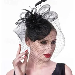 Headpiece Tulle Feathers Wedding Evening Party Elegant Wedding With Feather Headpiece Headwear