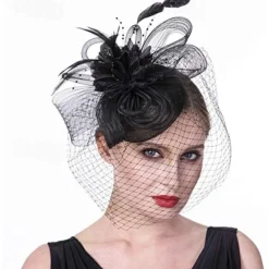 Headpiece Tulle Feathers Wedding Evening Party Elegant Wedding With Feather Headpiece Headwear