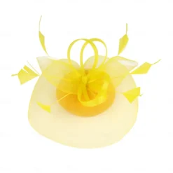 Headpiece Tulle Wedding Evening Party Elegant Wedding With Pure Color Headpiece Headwear