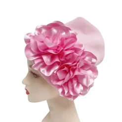 Headwear Headpiece Silk Like Satin Turbans Party / Evening Holiday Kentucky Derby Cocktail Royal Astcot Ethnic Style With Flower Tiered Headpiece Headwear