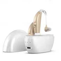 Hearing Aids Hearing Amplifiers for Seniors Rechargeable with Noise Cancelling-Hearing Aid Loss Amplifier Charging Case & Volume Control