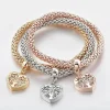 Heart Tree of Life Charm Bracelets Set - Women's Multicolor Braided Stackable Bracelets for Boho Style, Perfect for Casual Outfits or Gift Giving