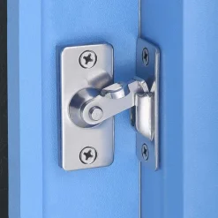 Heavy-Duty 304 Stainless Steel Door Lock Latch, 90 Degree Buckle flip Latch Right Angle Door Latch Lock Lever Latch Heavy Duty Safety Door Lock