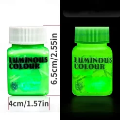 High Brightness Luminous Acrylic Paint 58ml Student Hand-painted DIY Textile Wall Painting Super Bright Light Storage Pigment
