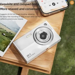 High definition anti shake 6800W true 4K high-definition digital student camera 16x zoom camera and video recorder