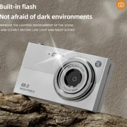 High definition anti shake 6800W true 4K high-definition digital student camera 16x zoom camera and video recorder