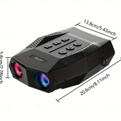 High Definition Infrared Night Vision Scope with 2K Photo & 1080P Video 2.5 TFT Screen 300m Full Dark Vision Battery/USB Dual Power for Outdoor Hunting