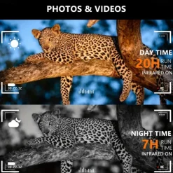 High Definition Infrared Night Vision Scope with 2K Photo & 1080P Video 2.5 TFT Screen 300m Full Dark Vision Battery/USB Dual Power for Outdoor Hunting