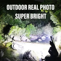 High Power Led Mini Flashlight, Strong Magnetic Tail LED Torch with 3 LED and Self-defense Lamp 5 Lighting Modes Bright Suitable for Outdoor Hiking Lights