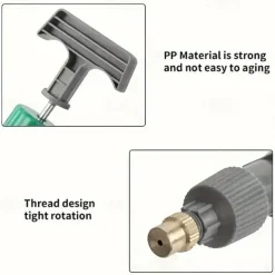 High Pressure Manual Sprayer Pump - Metal & Plastic, No Electricity Needed, Adjustable Nozzle for Mosquito Control, Gardening & Pest Management, Durable & Easy to Use