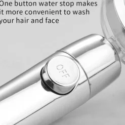 High Pressure Shower Head Water Saving Hand-held Spray Nozzle Turbocharged Shower Head With Small Fan Bathroom Supplies