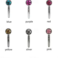 High Pressure Shower Head Water Saving Hand-held Spray Nozzle Turbocharged Shower Head With Small Fan Bathroom Supplies