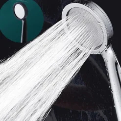 High Pressurized Nozzle Sprayer Shower Head Water Saving Rainfall with ABS Chrome Bathroom Shower Head Bathroom Accessories
